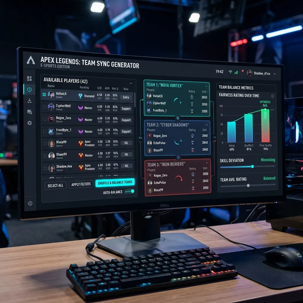 Pentingnya Mengacak Tim secara Adil untuk E-Sports